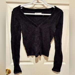 Hollister fuzzy cardigan